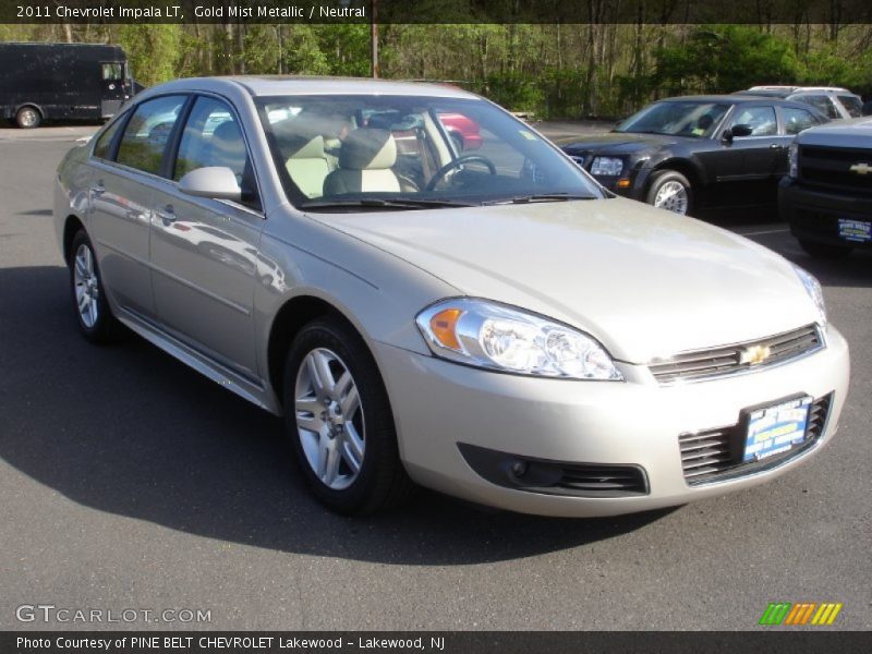 Gold Mist Metallic / Neutral 2011 Chevrolet Impala LT