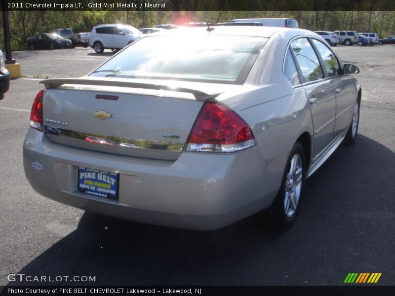 Gold Mist Metallic / Neutral 2011 Chevrolet Impala LT
