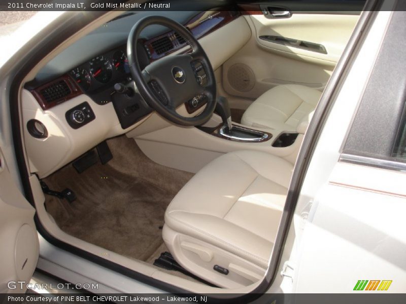 Gold Mist Metallic / Neutral 2011 Chevrolet Impala LT