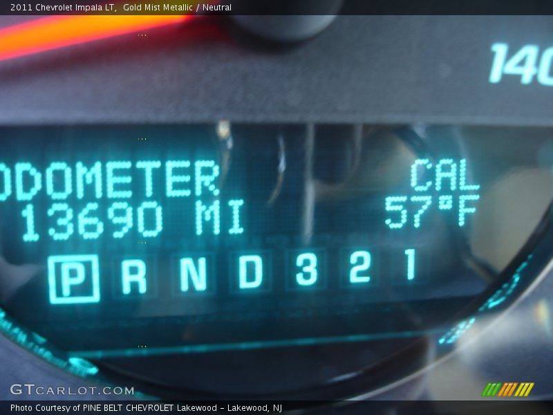 Gold Mist Metallic / Neutral 2011 Chevrolet Impala LT