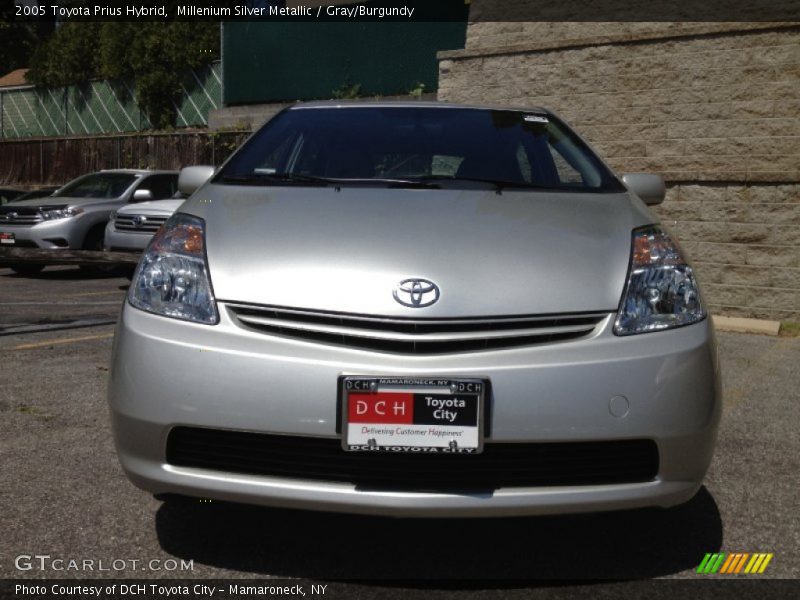 Millenium Silver Metallic / Gray/Burgundy 2005 Toyota Prius Hybrid