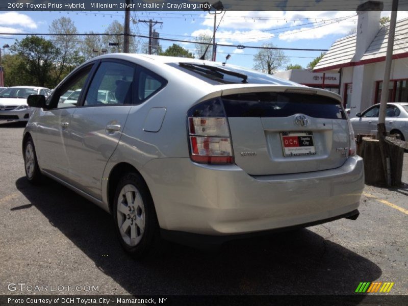 Millenium Silver Metallic / Gray/Burgundy 2005 Toyota Prius Hybrid