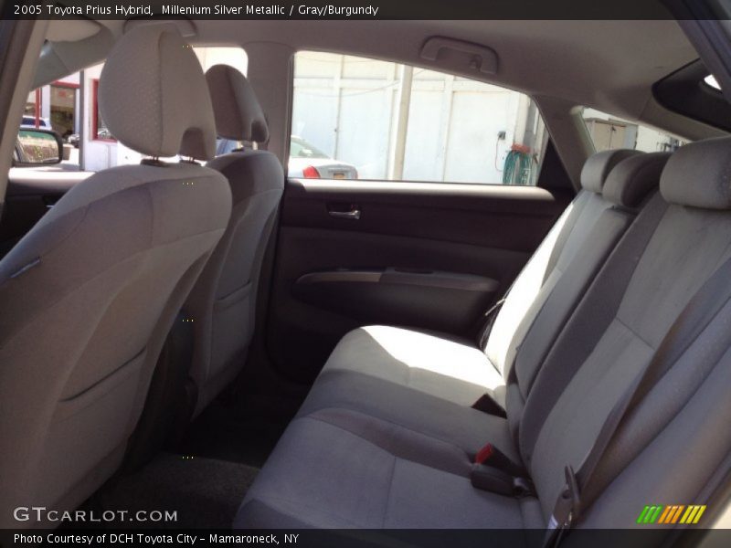 Millenium Silver Metallic / Gray/Burgundy 2005 Toyota Prius Hybrid