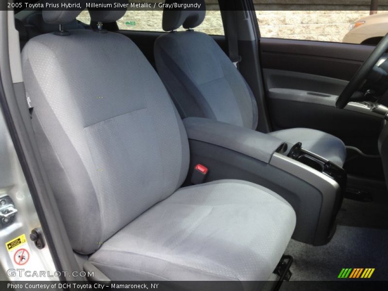 Millenium Silver Metallic / Gray/Burgundy 2005 Toyota Prius Hybrid