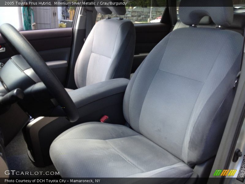Millenium Silver Metallic / Gray/Burgundy 2005 Toyota Prius Hybrid