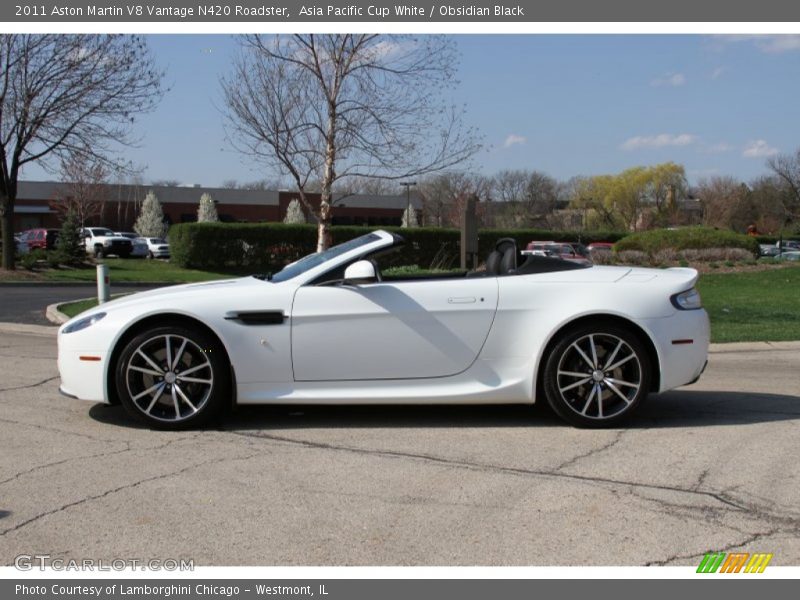  2011 V8 Vantage N420 Roadster Asia Pacific Cup White