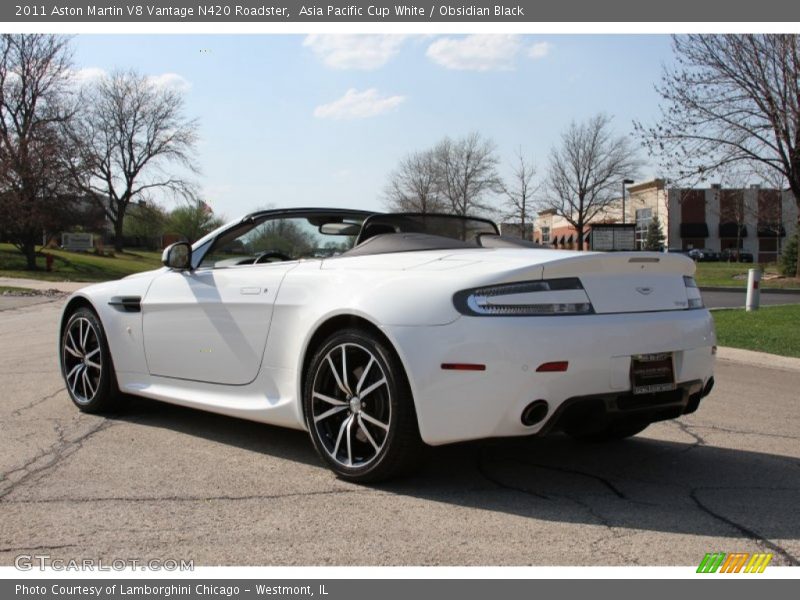 Asia Pacific Cup White / Obsidian Black 2011 Aston Martin V8 Vantage N420 Roadster