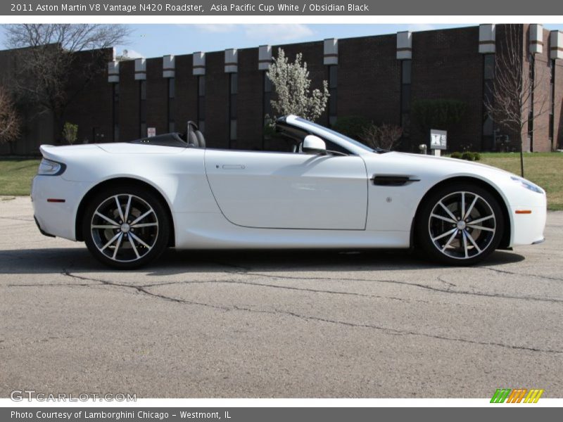 Asia Pacific Cup White / Obsidian Black 2011 Aston Martin V8 Vantage N420 Roadster