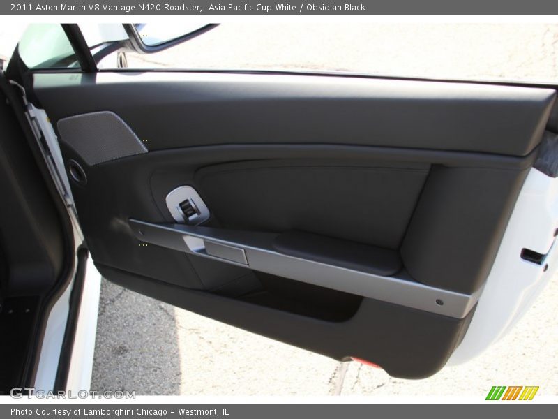Asia Pacific Cup White / Obsidian Black 2011 Aston Martin V8 Vantage N420 Roadster