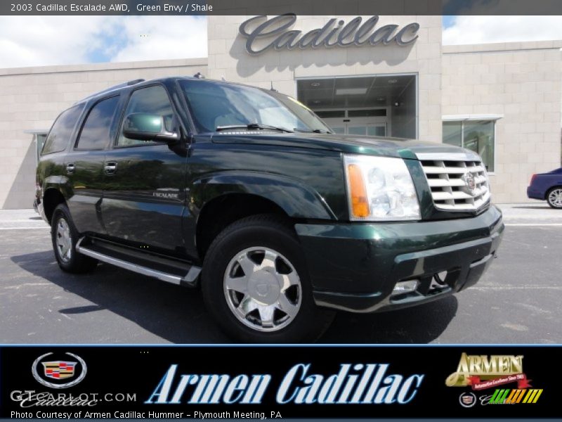 Green Envy / Shale 2003 Cadillac Escalade AWD