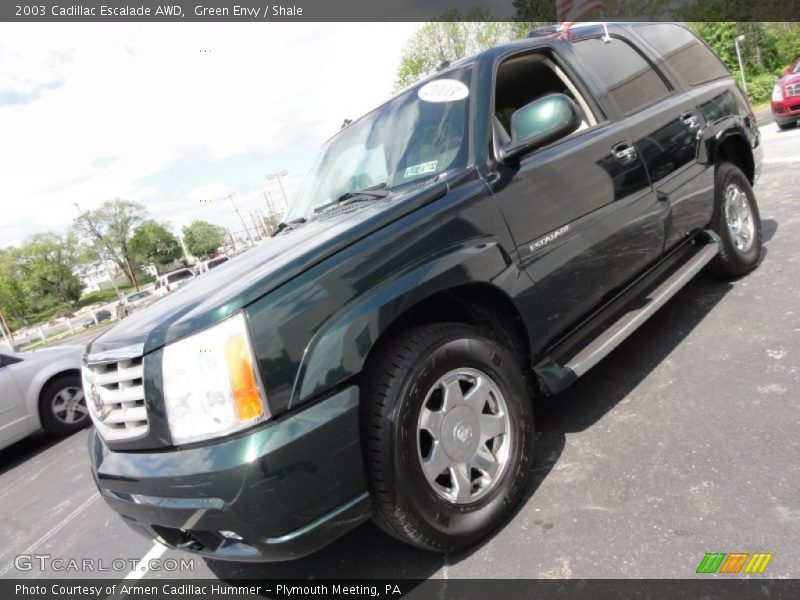 Green Envy / Shale 2003 Cadillac Escalade AWD