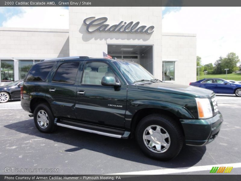 Green Envy / Shale 2003 Cadillac Escalade AWD