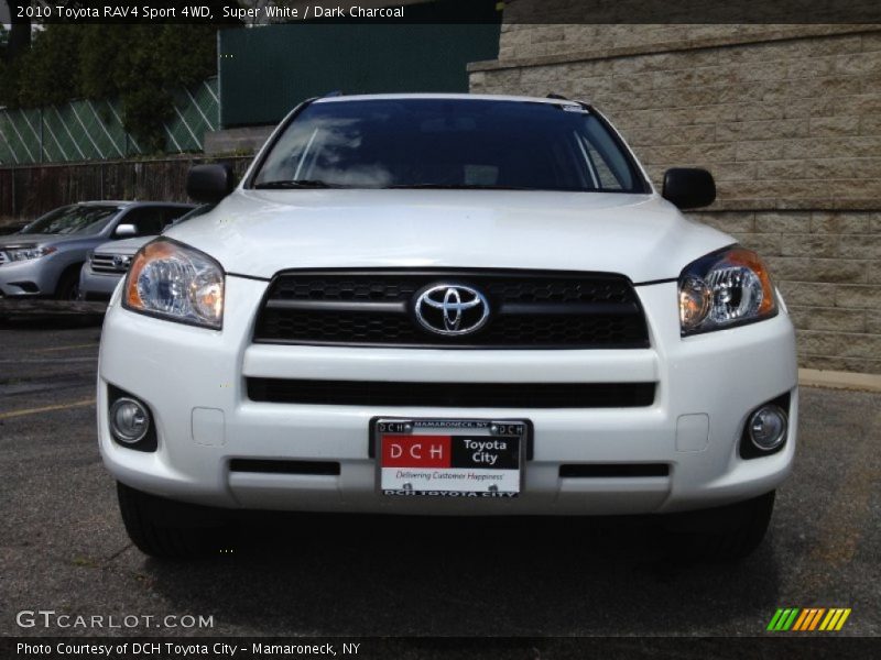 Super White / Dark Charcoal 2010 Toyota RAV4 Sport 4WD
