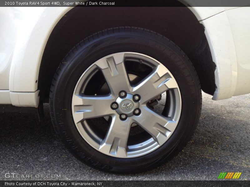 Super White / Dark Charcoal 2010 Toyota RAV4 Sport 4WD