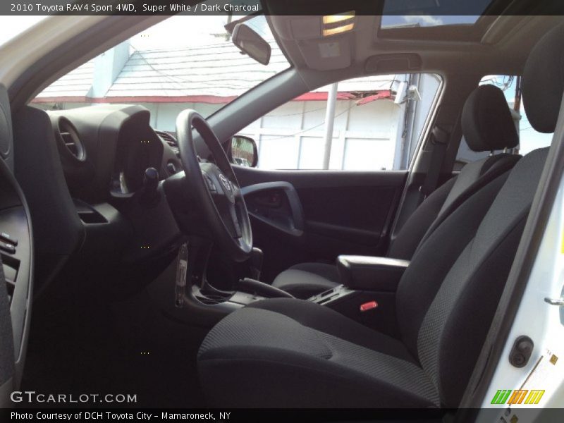 Super White / Dark Charcoal 2010 Toyota RAV4 Sport 4WD