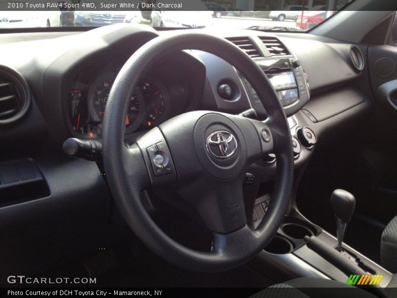 Super White / Dark Charcoal 2010 Toyota RAV4 Sport 4WD