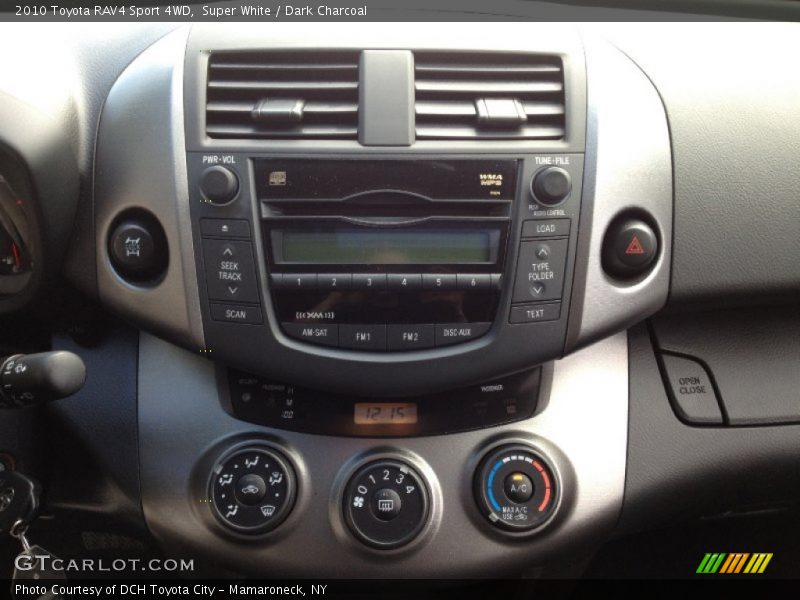 Super White / Dark Charcoal 2010 Toyota RAV4 Sport 4WD