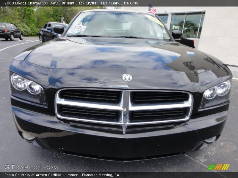 Brilliant Black Crystal Pearl / Dark Slate Gray 2008 Dodge Charger SXT AWD