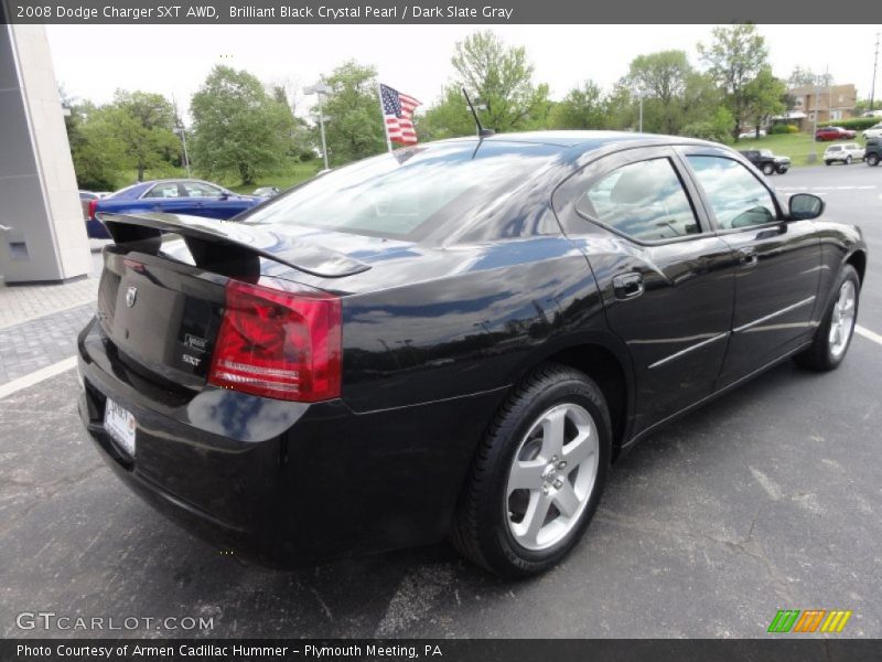 Brilliant Black Crystal Pearl / Dark Slate Gray 2008 Dodge Charger SXT AWD