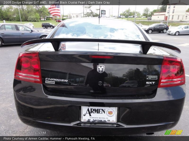Brilliant Black Crystal Pearl / Dark Slate Gray 2008 Dodge Charger SXT AWD