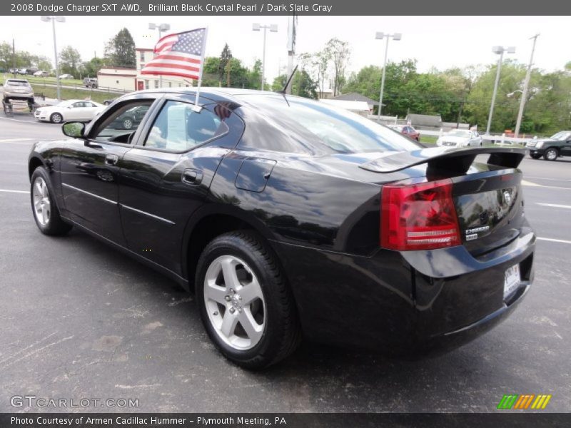 Brilliant Black Crystal Pearl / Dark Slate Gray 2008 Dodge Charger SXT AWD