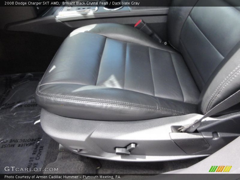 Brilliant Black Crystal Pearl / Dark Slate Gray 2008 Dodge Charger SXT AWD