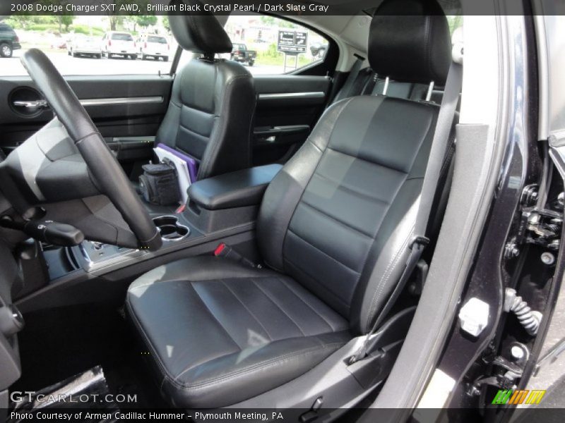 Brilliant Black Crystal Pearl / Dark Slate Gray 2008 Dodge Charger SXT AWD
