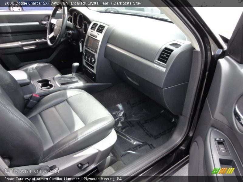 Brilliant Black Crystal Pearl / Dark Slate Gray 2008 Dodge Charger SXT AWD