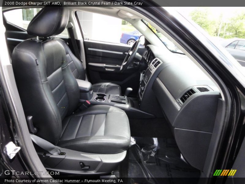 Brilliant Black Crystal Pearl / Dark Slate Gray 2008 Dodge Charger SXT AWD