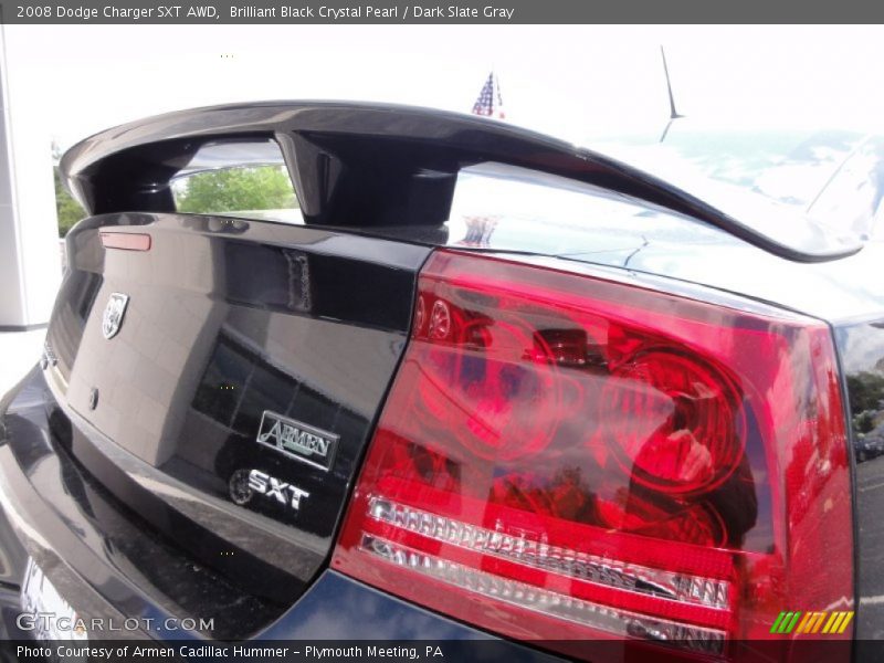 Brilliant Black Crystal Pearl / Dark Slate Gray 2008 Dodge Charger SXT AWD