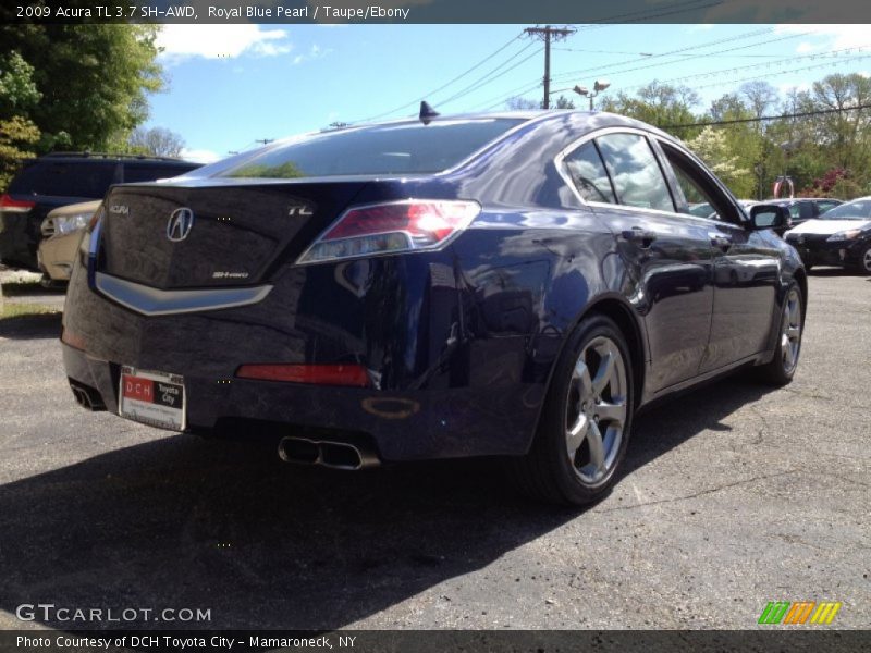 Royal Blue Pearl / Taupe/Ebony 2009 Acura TL 3.7 SH-AWD