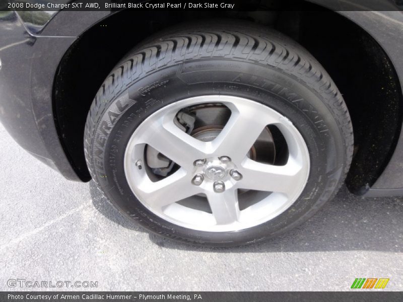 Brilliant Black Crystal Pearl / Dark Slate Gray 2008 Dodge Charger SXT AWD