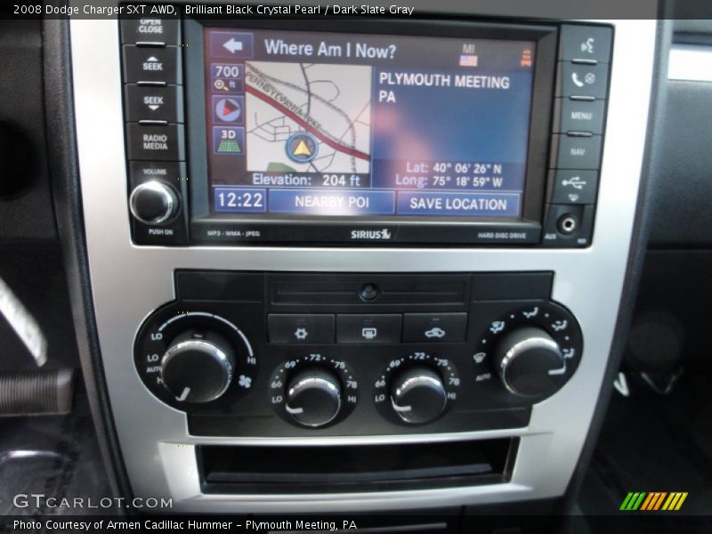 Brilliant Black Crystal Pearl / Dark Slate Gray 2008 Dodge Charger SXT AWD