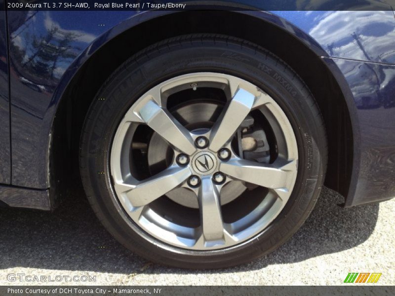 Royal Blue Pearl / Taupe/Ebony 2009 Acura TL 3.7 SH-AWD
