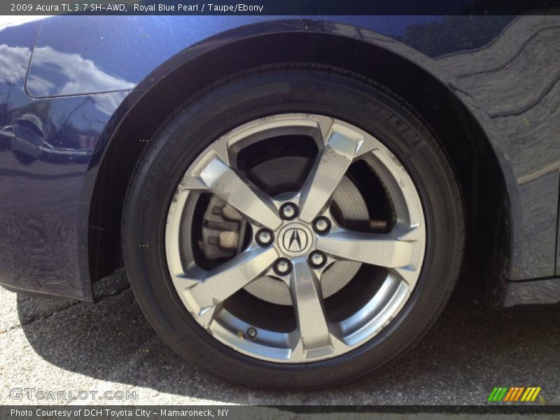 Royal Blue Pearl / Taupe/Ebony 2009 Acura TL 3.7 SH-AWD