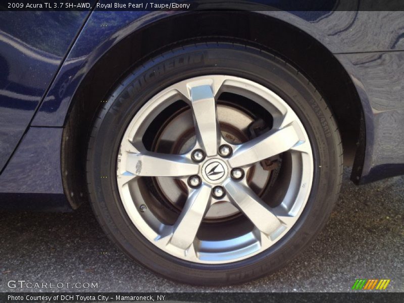 Royal Blue Pearl / Taupe/Ebony 2009 Acura TL 3.7 SH-AWD