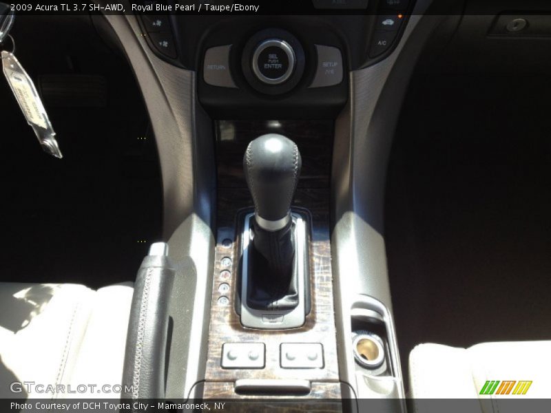 Royal Blue Pearl / Taupe/Ebony 2009 Acura TL 3.7 SH-AWD