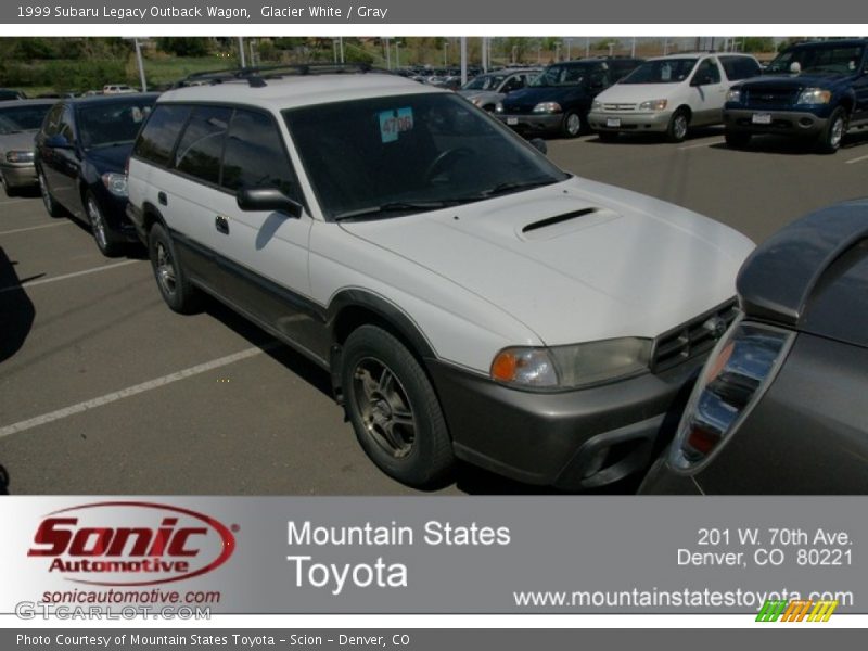 Glacier White / Gray 1999 Subaru Legacy Outback Wagon