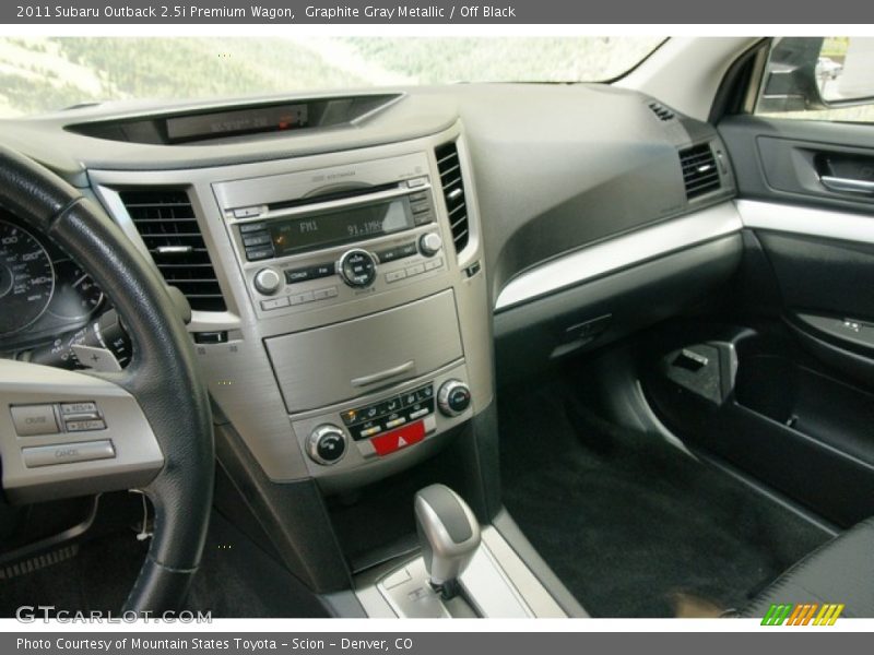Graphite Gray Metallic / Off Black 2011 Subaru Outback 2.5i Premium Wagon