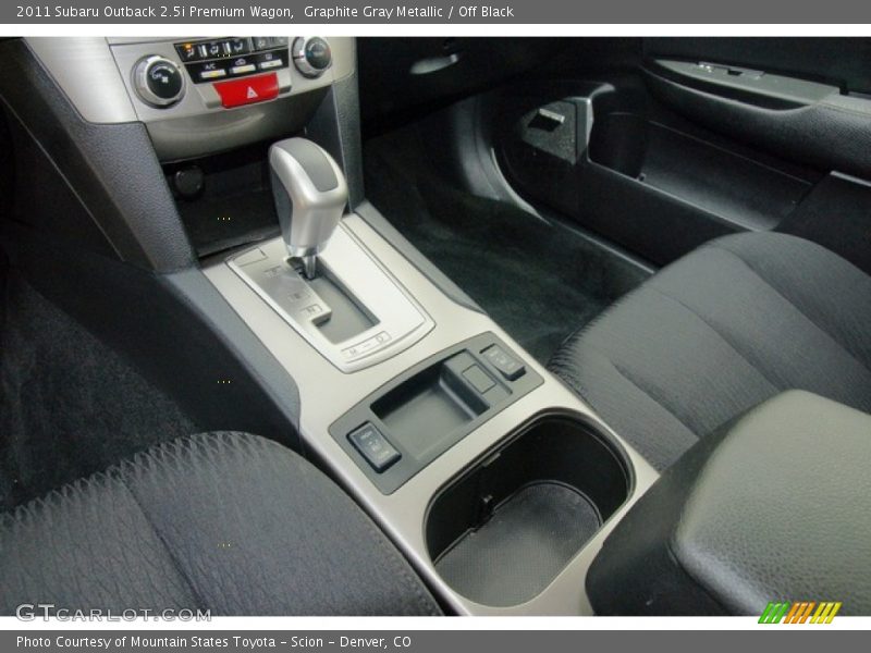 Graphite Gray Metallic / Off Black 2011 Subaru Outback 2.5i Premium Wagon