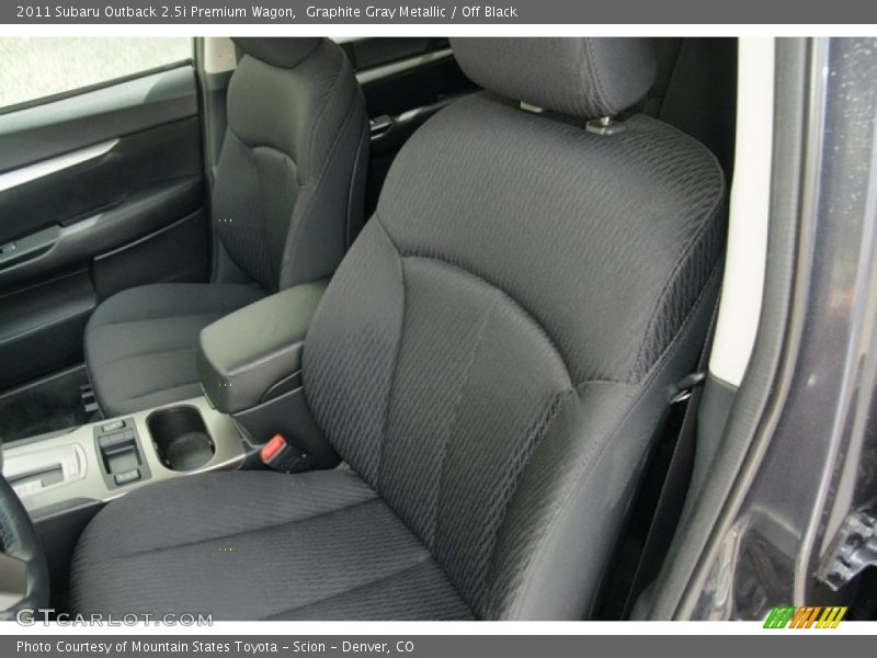 Graphite Gray Metallic / Off Black 2011 Subaru Outback 2.5i Premium Wagon