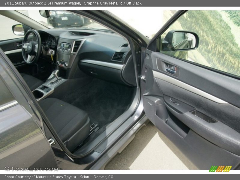 Graphite Gray Metallic / Off Black 2011 Subaru Outback 2.5i Premium Wagon