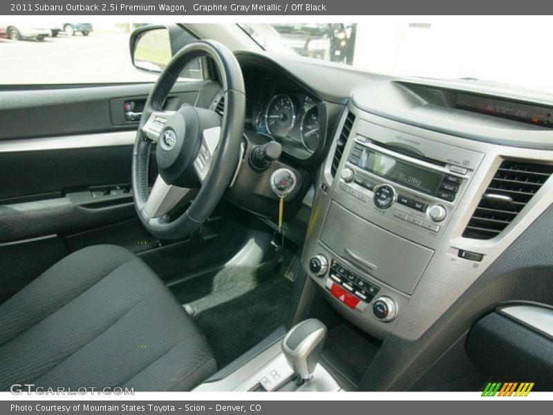 Graphite Gray Metallic / Off Black 2011 Subaru Outback 2.5i Premium Wagon