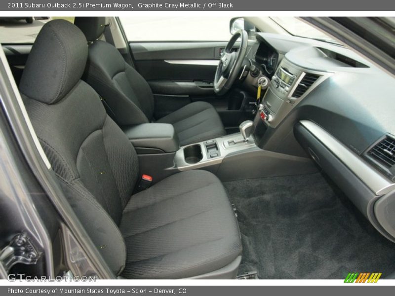Graphite Gray Metallic / Off Black 2011 Subaru Outback 2.5i Premium Wagon