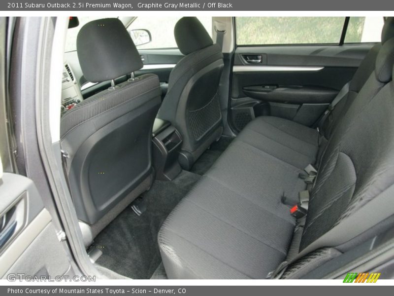 Graphite Gray Metallic / Off Black 2011 Subaru Outback 2.5i Premium Wagon