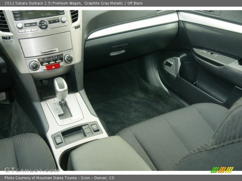 Graphite Gray Metallic / Off Black 2011 Subaru Outback 2.5i Premium Wagon
