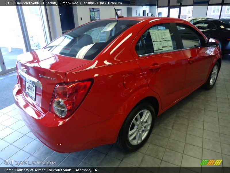 Victory Red / Jet Black/Dark Titanium 2012 Chevrolet Sonic LT Sedan