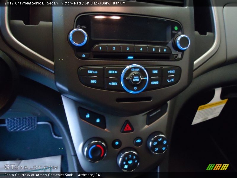 Victory Red / Jet Black/Dark Titanium 2012 Chevrolet Sonic LT Sedan