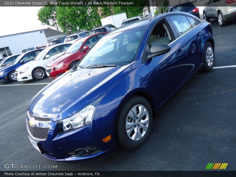 Blue Topaz Metallic / Jet Black/Medium Titanium 2012 Chevrolet Cruze LS