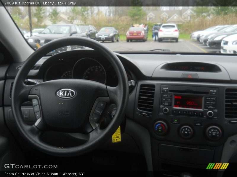 Ebony Black / Gray 2009 Kia Optima LX